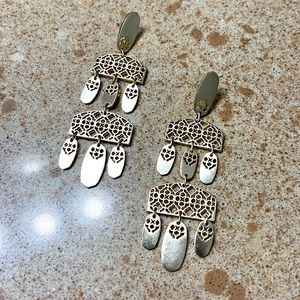 Goldtone Kendra Scott Dangle Earrings